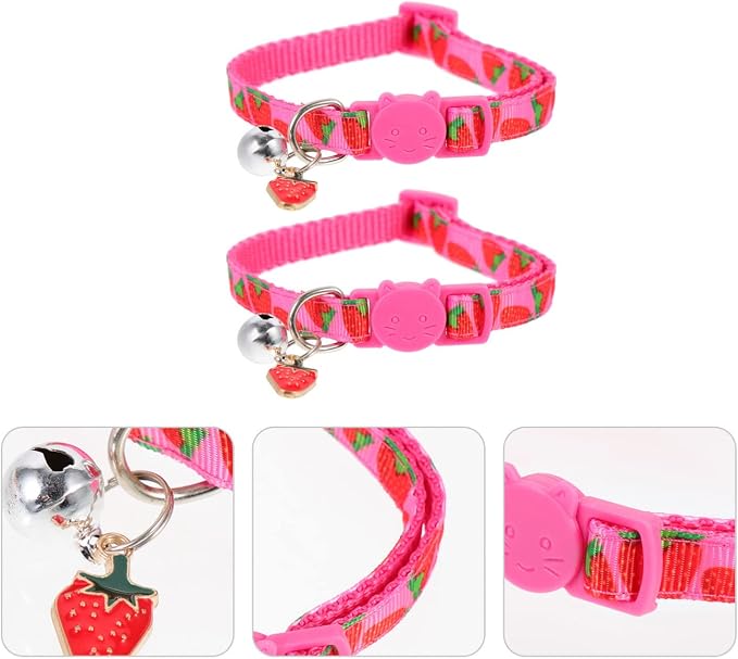 Mipcase Strawberry Printing Cat Collar - Image 6