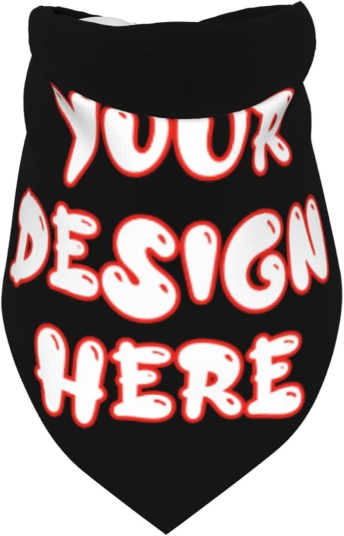 Custom Dog Bandana for Cat Dog Pet Add Your Design Personalized Neckwear - Image 6