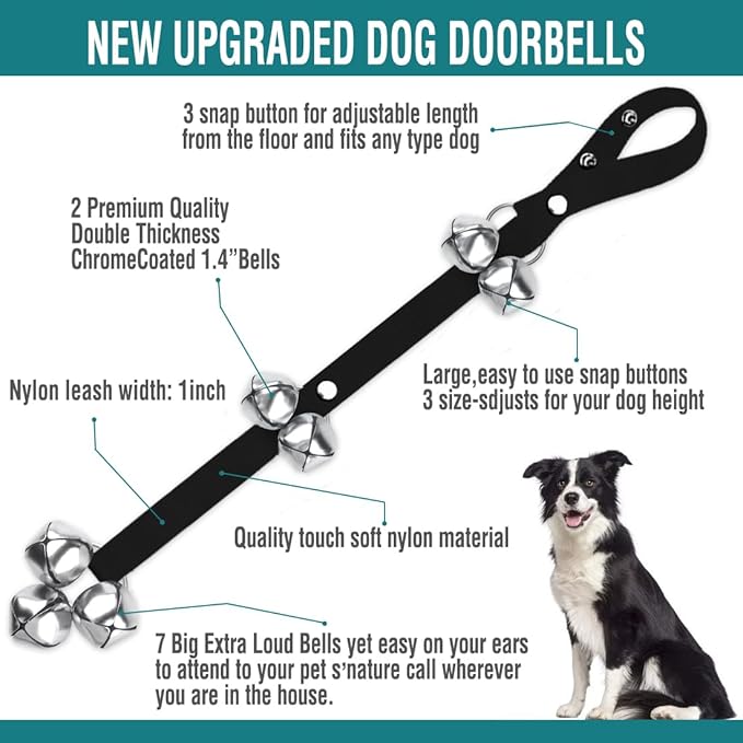 BLUETREE Dog Doorbells Premium Quality Training Potty Great Dog Bells - Image 2