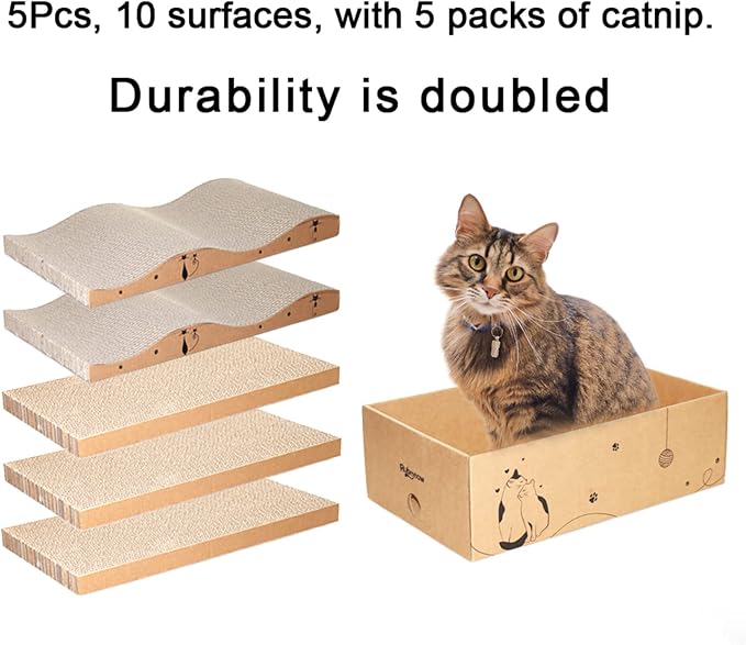Cat Scratcher Cardboard Scratch Pad Box - Image 6