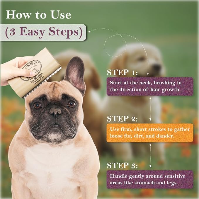 SleekEZ Dog Brush for Shedding & Dog Grooming Supplies | Pet Hair Removal Tool - Image 5