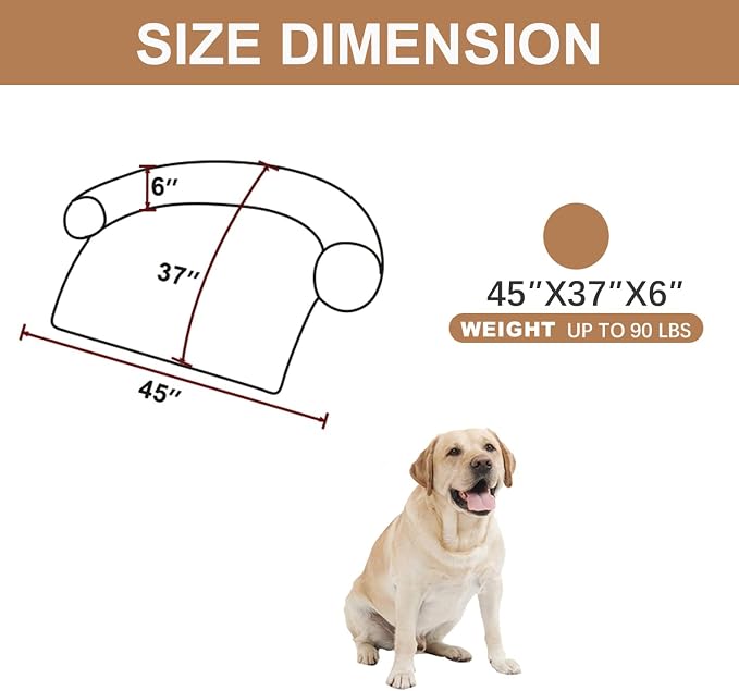 Tinaco Calming Dogs/Cats Bed Mats, Dog Pad Washable Removable Couch Cover - Image 2