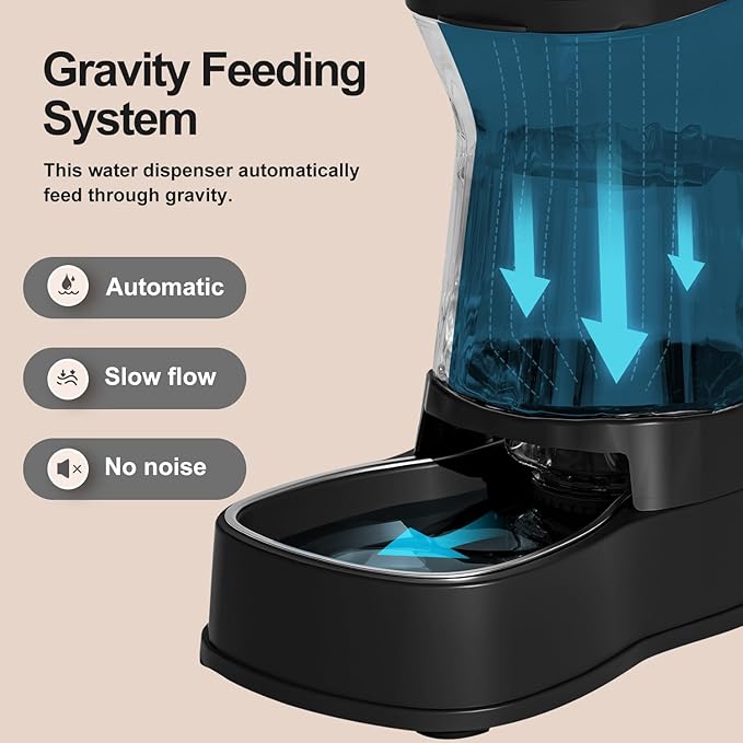 Gardner Pet Automatic Dog Water Dispenser Gravity Stainless Steel Water Waterer - Image 2