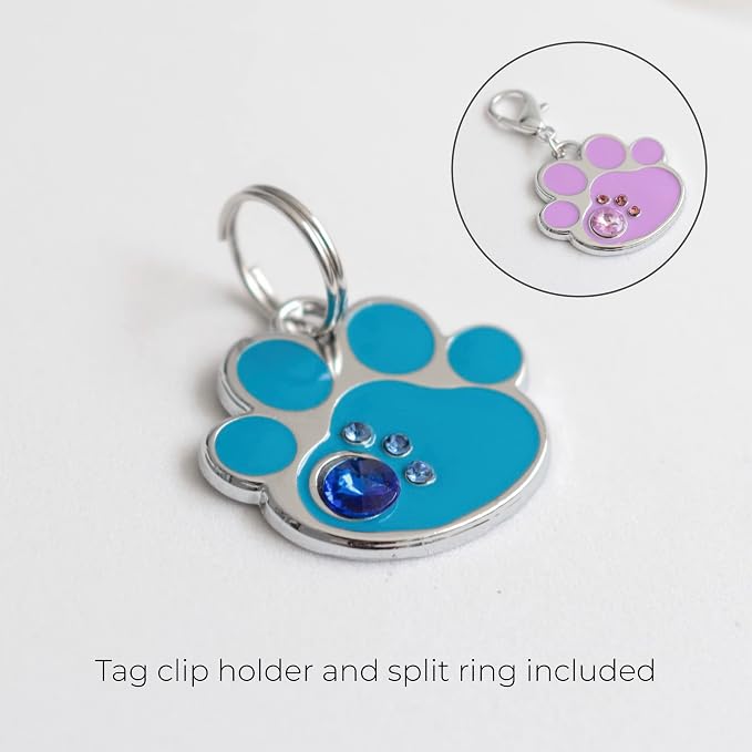 PAWNIMALS Paw Shape Dog ID Tag Stainless Steel Custom Laser Engraved, Cute - Image 8