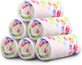 Comsmart Dog Blankets for Small Dogs, 6 Pack Puppy Blanket Cute Paw Print Pet by Comsmart