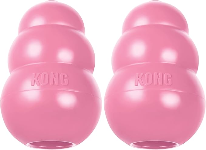 KONG - Puppy Toy Natural Teething Rubber - Fun to Chew, Chase and Fetch - by KONG