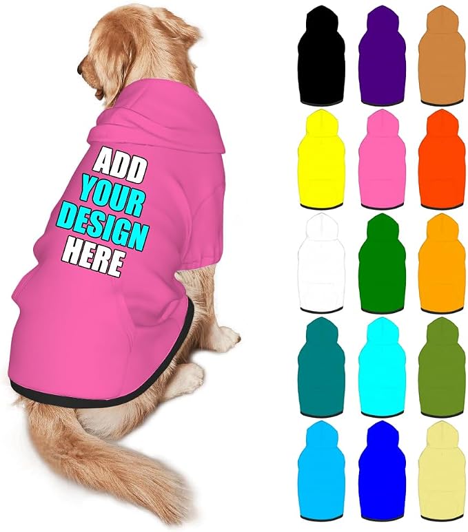 Custom Dog Clothes with Photo Name Logo Personalized Dog Sweaters by Mynvzrk