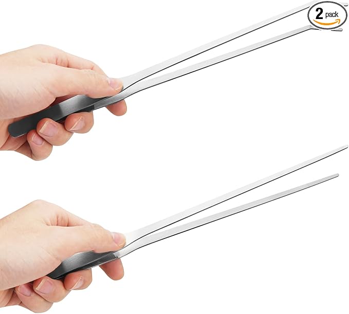 2PCS Long Aquarium Tweezers by Fri4Free
