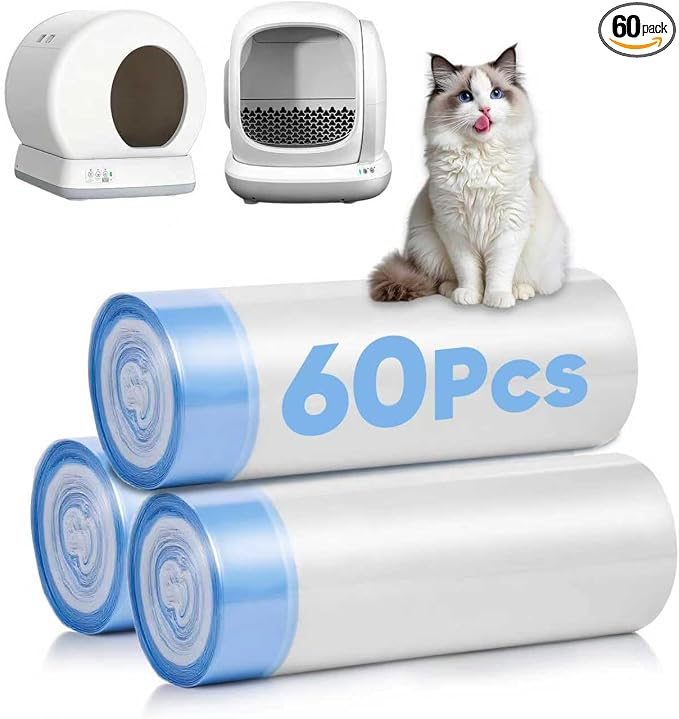 60 Count Cat Litter Box Liners Compatible by Unknown