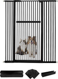 Lumizone Extra Tall Pet Gate 55.12" High Pressure Mounted 50.79"-55.11" Extra by Lumizone