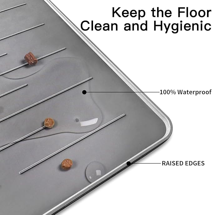 48" x 32" Largest Pet Food Mat, XXXL Silicone Dog Mats - Image 3