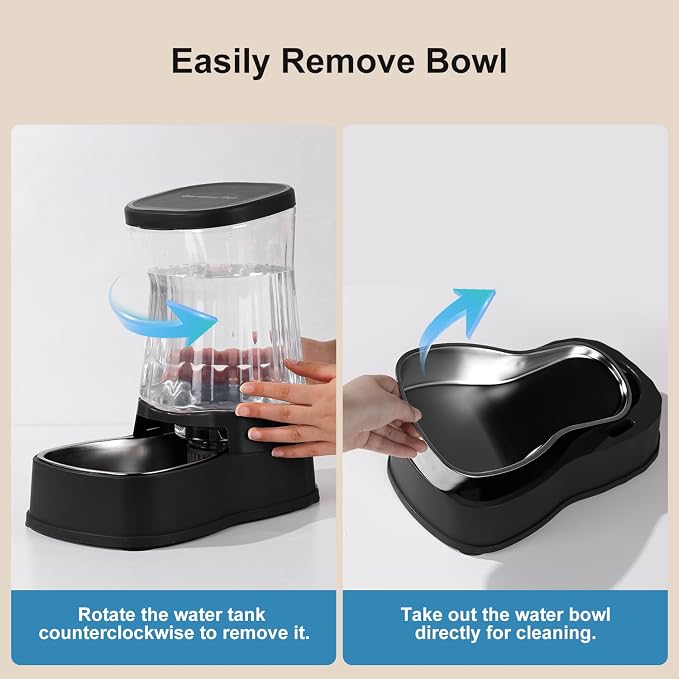 Gardner Pet Automatic Dog Water Dispenser Gravity Stainless Steel Water Waterer - Image 7
