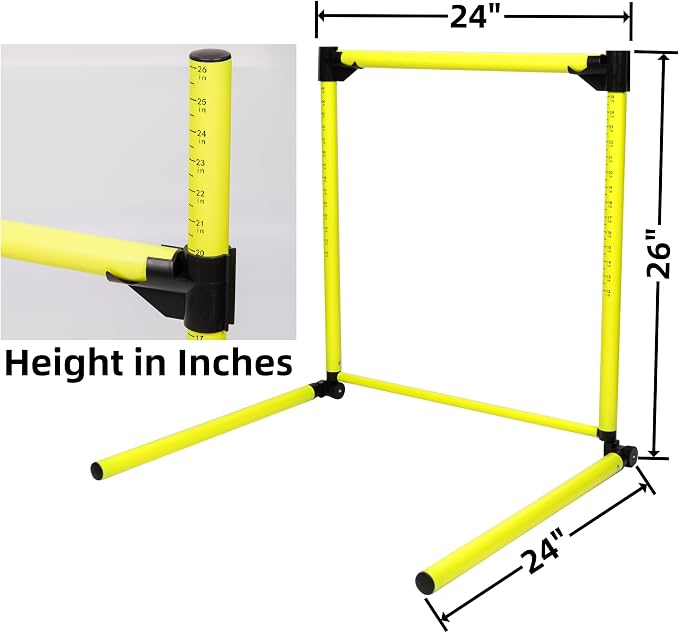 Hurdles Training Equipment, Adjustable Height Hurdles Track and Field, Agility - Image 2