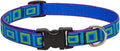 LupinePet Originals 3/4" Sea Glass 9-14" Adjustable Collar by LupinePet