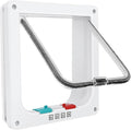 Safety Pet Door with 4 Way Lock, Weatherproof Cat Flap by Lessmon