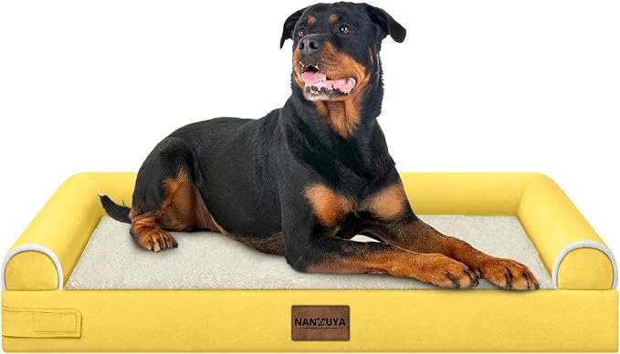 Large Dog Bed Orthopedic Washable: Beds Bolster XXL Bed Big XLarge Dogs Egg by Nanuya