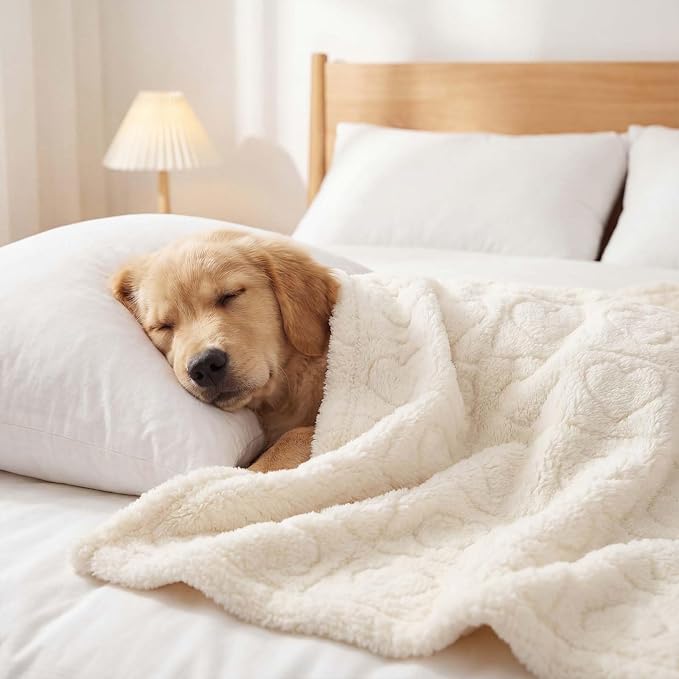 Tegeme 3 Pcs Small Dog Blanket 280 GSM Washable Pet Bed Cover Soft Fluffy Puppy - Image 7