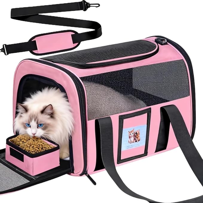 Soft Cat Carrier for Pets Up to 25 lbs, Cat Pet Travel Bag by Unknown
