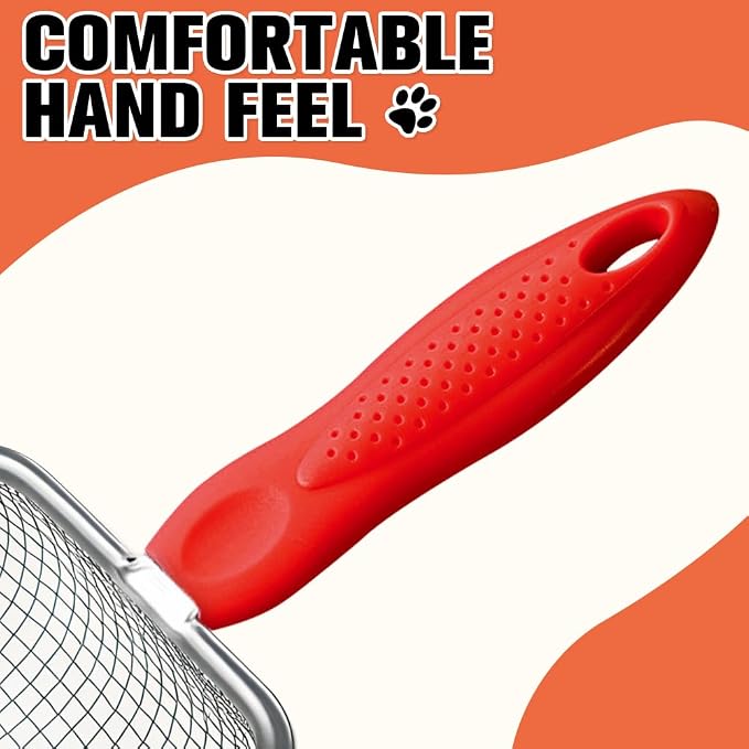 Cat Litter Scoop, Sturdy Litter Cleaner Corner Shovel, Stainless Steel Mesh - Image 3