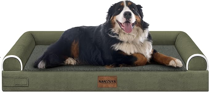 Large Dog Bed Orthopedic Washable: Jumbo Dog Bed Bolster Extra Large Dogs Egg by Nanuya