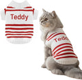 Custom Knit Sweater fr Dogs and Cats Personalized Knit Name Classic Striped by GrewearFashion
