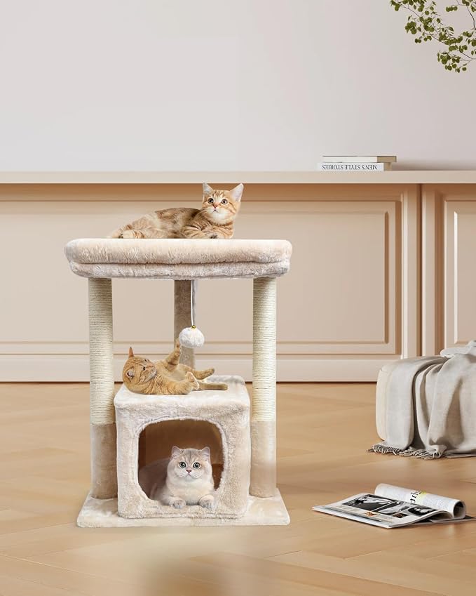 SYANDLVY 27" Cat Tree for Indoor Cats, Activity Tower - Image 6