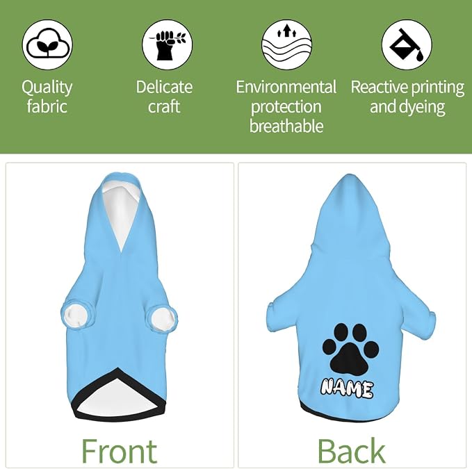 Custom Dog Hoodie Soft Add Your Own Personalized Photo Text Name Logo Dog - Image 6