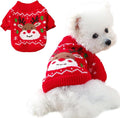 Christmas Dog Outfit Red Puppy Sweater by Anelekor