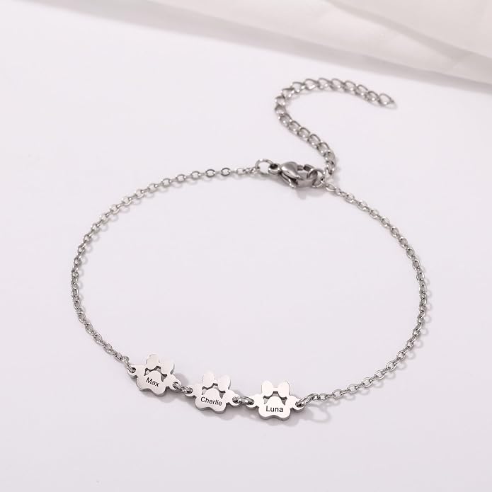 MeMeDIY Personalized Paw Print Bracelet - Image 2