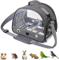 Bird Travel Carrier with Stainless Steel Tray, Lightweight Breathable Parrot by Gaderth