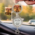 Custom Pet Photo Car Charm, Personalized Pet Memorial Rearview Charm, Paw by Unknown