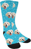 MyPupSocks Custom Personalized Photo Pet Face Socks, Cat and Dog Tracks Paws by MyPupSocks