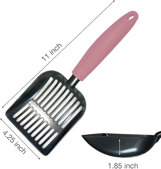 Cat Litter Scoop, Kitty Metal Scooper, Aluminum Alloy Sifter, Kitten Pooper - Image 6