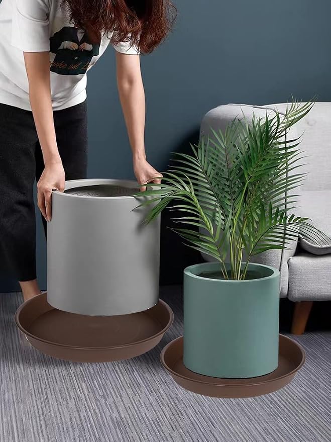 2 Pack of 14 inch Plant Saucer, Heavy Duty Round Plant Trays - Image 4