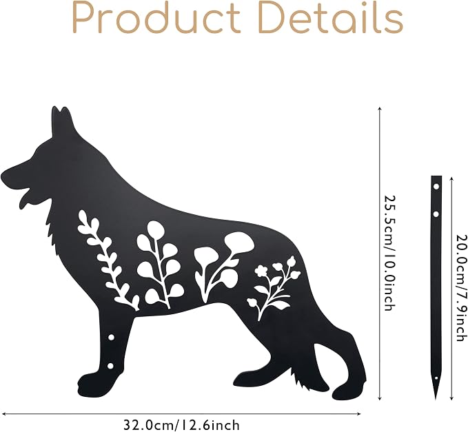 German Shepherd Garden Stake - Image 2