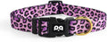 QQPETS Adjustable Soft Dog Collar: Print Flower Pink Multicolor Cute Patterns by QQPETS
