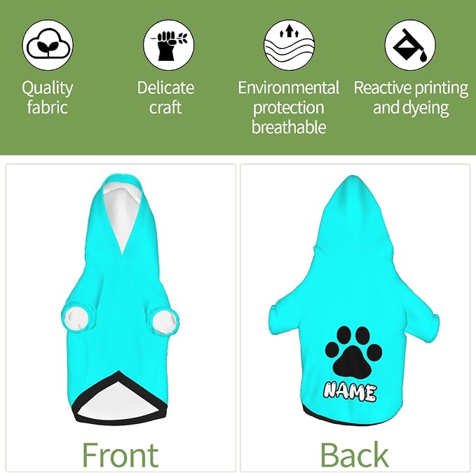 Custom Dog Hoodie Soft Add Your Own Personalized Photo Text Name Logo Dog - Image 6