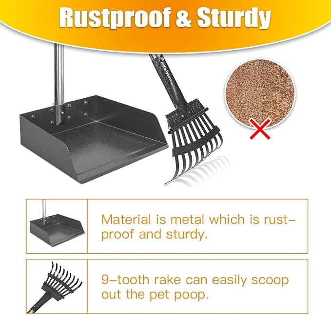 TOOGE Larger Pooper Scooper for Large Dogs, Dog Pooper Scooper for Large Medium - Image 4