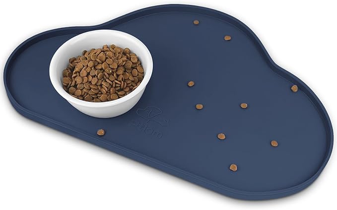 Ptlom Silicone Pet Placemat for Dogs and Cats, Non-Slip Waterproof Dog Feeding by PTLOM