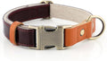 Plutus Pet Genuine Leather & Hemp Dog Collar – Adjustable Heavy Duty Pet Collar by PLUTUSPET