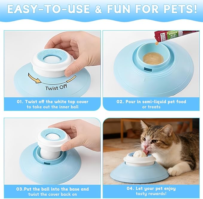 2026 New Lick Sphere Dog, Anxieties Relief Slow Feeder Dog Lick Ball Treat - Image 6