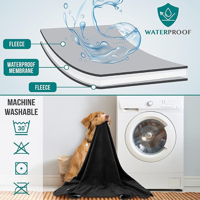 PetAmi Waterproof Dog Blanket for Medium Large Pets Dogs Cats, Pet Couch Cover - Image 4