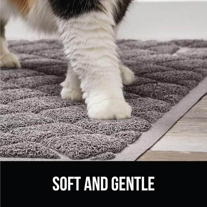 GORILLA GRIP Cat Litter Box Mat, 35x23 2 Pack, Water Resistant, US Designed - Image 8