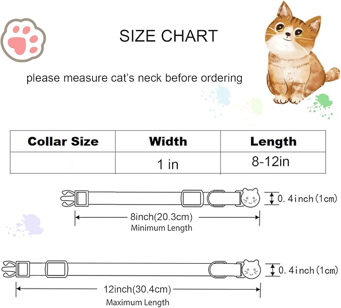 Cat Collar-2 Pack Cat Collar Blue and Pink Linnet - Image 8