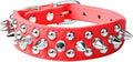 Spiked Dog Collar Soft Pu Leather Mushrooms Rivet Spike Studded Puppy by Unknown