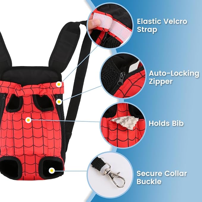Dog Backpack Carrier, Front Pocket - Image 5
