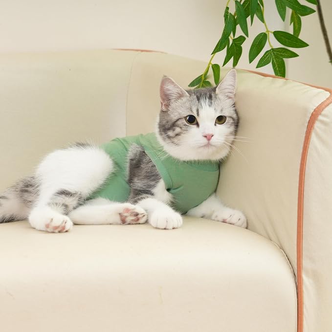 Cat Recovery Suit Cat Onesie for Cats After Surgery Female Male Spay Kitten - Image 6