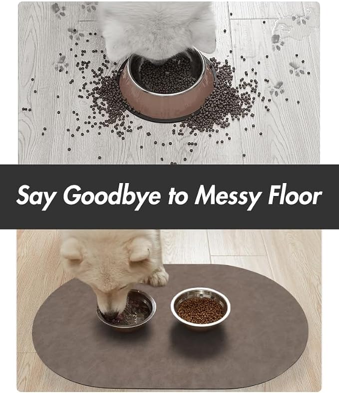 Absorbent Dog Food Mat-Cat Mat for Food and Water Bowl, Quick Dry Pet Food Mat - Image 4