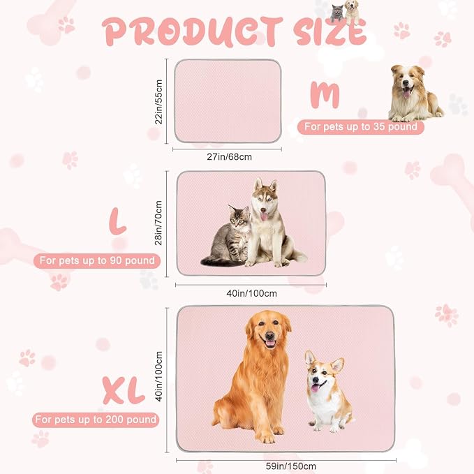 Summer Dog Cooling Mat Washable Ice Silk Self Cool Pad - Image 6
