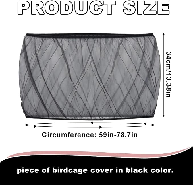 Bird Cage Seed Catcher, Bird Cage Mesh Guard Netting, Birdcage Seed Guard Skirt - Image 2